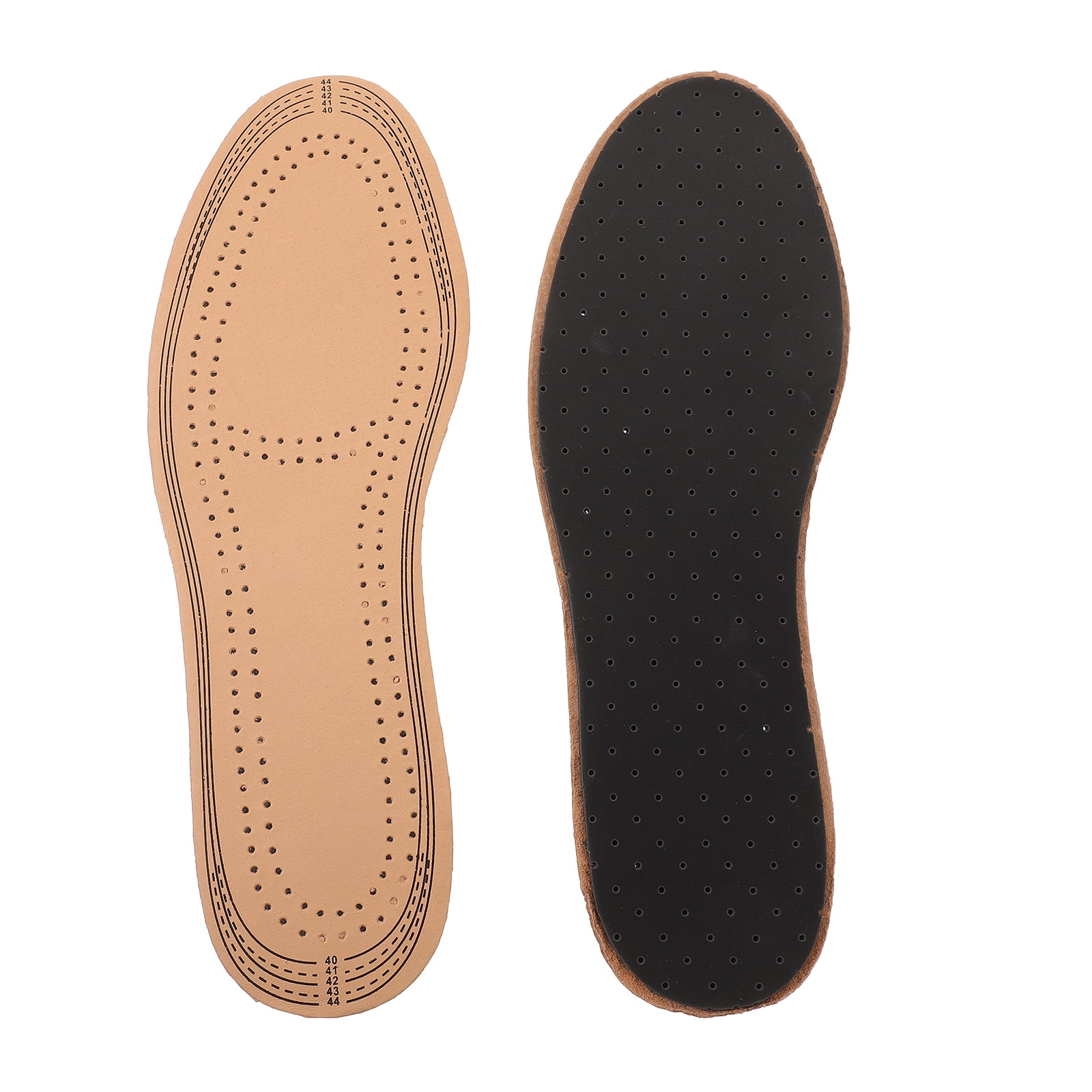 1Pair Ultra Thin Breathable Deodorant Leather Insoles Pigskin Instantly