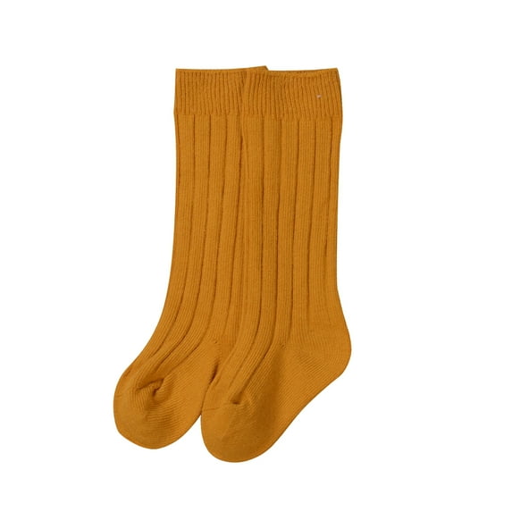 1Pair Unisex-Baby Girls Boys Knee High Socks Seamless Toddler Boy Girls Cotton Uniform Stockings for Newborn Infant Tube Long Socks