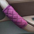 thumbnail image 1 of 1Pair Useful Car Interior Modification Door Handrail Covers Soft Plush Handle Protective Cover Door Trim Cover Door Handle Protector Automobile Interior Parts PURPLE, 1 of 8