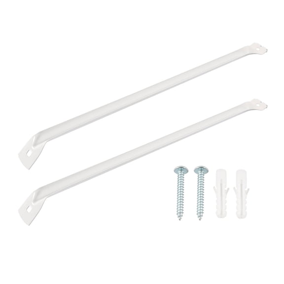 1Pair Wall Mounted Metal Wire Rack Mounting Brackets Closet Shelf Brackets