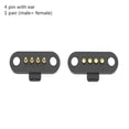 thumbnail image 1 of 1Pair Waterproof Magnetic Pogo Pin Connector ，2/3/4/5P 12V 1A Pogopin Male Female 2.5 MM Through Holes Spring Loaded DC Power Socket 60g Elastic Force ，DC Power Charge Probe Connector, 1 of 11