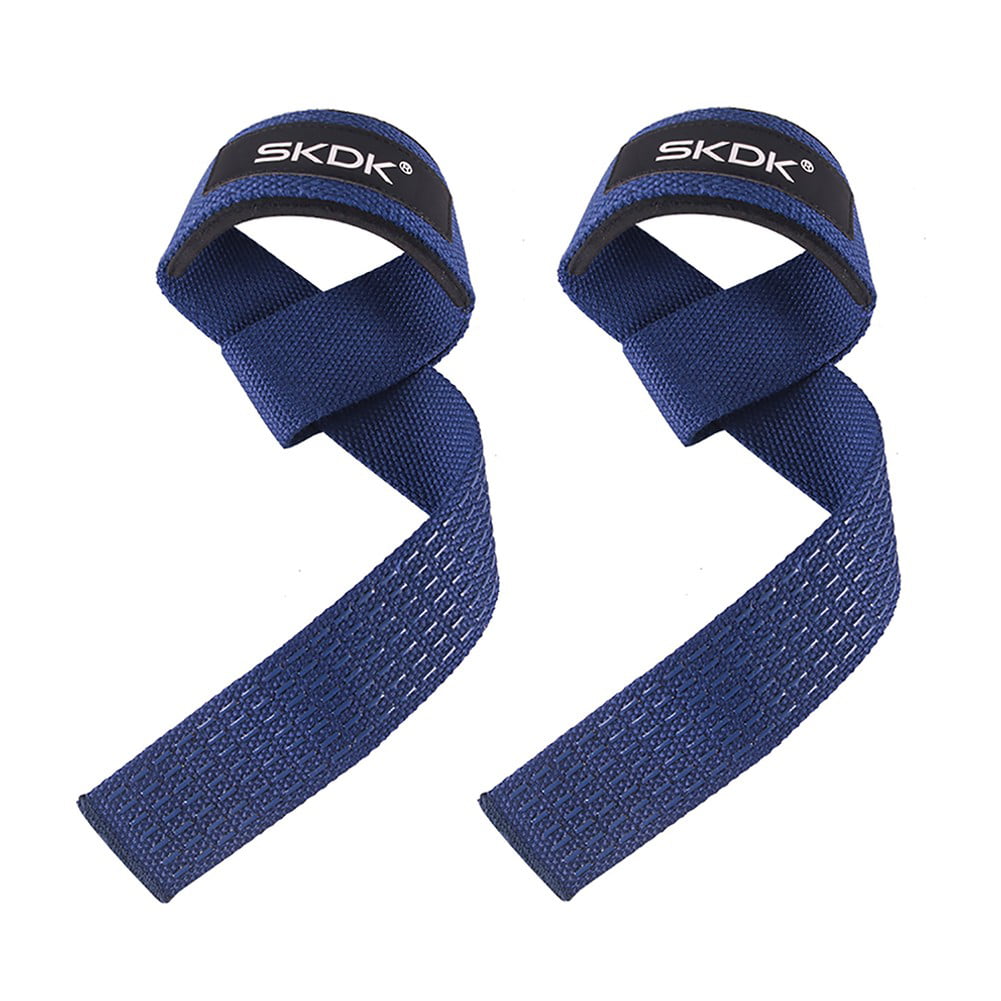 1Pair Weight Lifting Straps Gym Wrist Wrap Padded Strength Training Grip  Support 