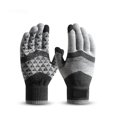 1Pair Winter Knit Gloves Men Women Fashion Warm Fleece Cycling