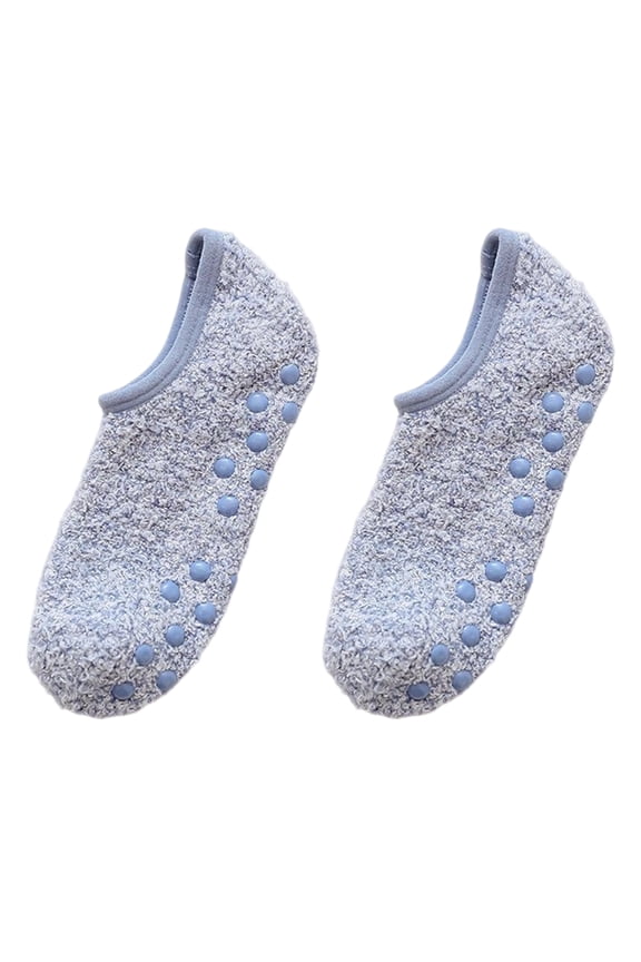 1Pair Womens Fuzzy Socks Soft Fuzzy Hospital Socks with Grip Winter Warm Slipper Sock Soft Home Sleeping Sock Gift