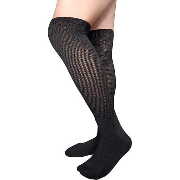 1Pairs Extra Wide Socks for Diabetic Swollen Feet,Walking Boot Cast Sock, Non Binding Hospital Socks, Bariatric Socks for Women Men Lymphedema Socks,One Size