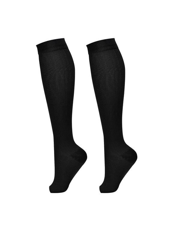 1Pairs Knee High Compression Stockings Open Toe 15 20mmhg Compression Socks For Woman Men