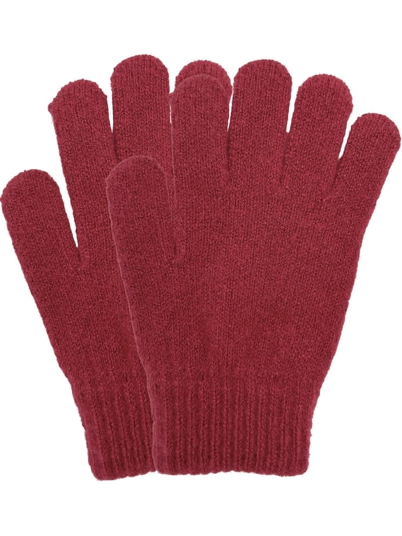 1Pairs Magic Knit Gloves for Women /Man Cold Weather Winter Solid Color for Daily Sports Workout Runnging Jogging Full Finter