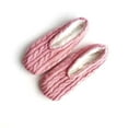 thumbnail image 1 of 1Pairs Womens Thick & Warm Slipper Socks with Non Slip Grippers - House Socks,light pink, 1 of 5