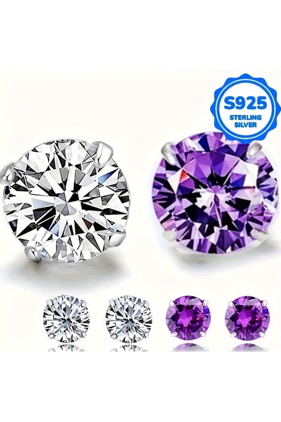 1Pairs, women's fashion earrings, hypoallergenic S925 silver, shiny and elegant design, suitable for Halloween, Christmas, daily music festivals and weddings, various occasions, perfect gift for wom