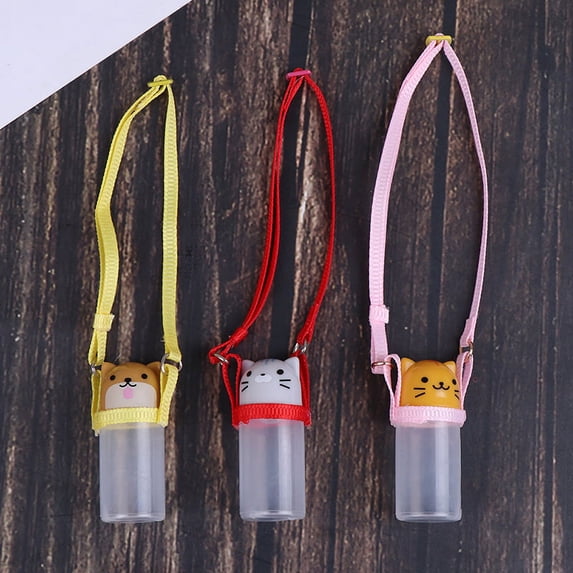 1Pc 1:12 Dollhouse Miniature Water Bottle with Strap Dolls Accessories