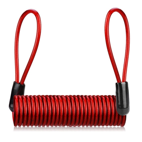 1Pc 1.2M Bike Spring Cable Lock Anti-Theft Rope Alarm Disc Lock Bicycle Security Reminder Motorcycle Theft Protection Portable
