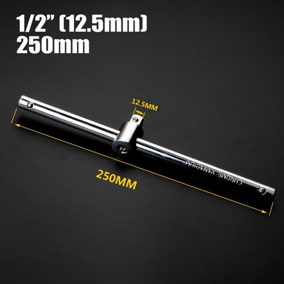 1Pc 1/4 3/8 1/2 Drive Socket Wrench Extension Sliding T Bar Sleeve Slide Bar Spanner Force Applying Rod Pipe Wrench Auto Repair
