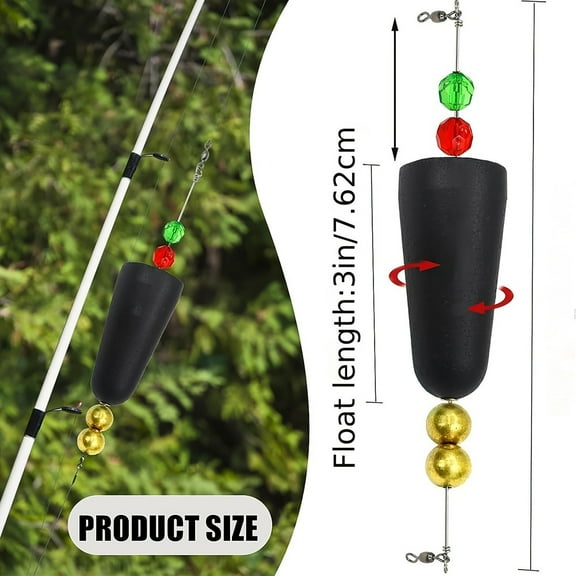 1Pc 1/4/8Pcs Fishing Bobbers Popping Corks Fishing Floats For Saltwater Freshwater For Bass/Sea Trout/Redfish/Snapper/Snook Green