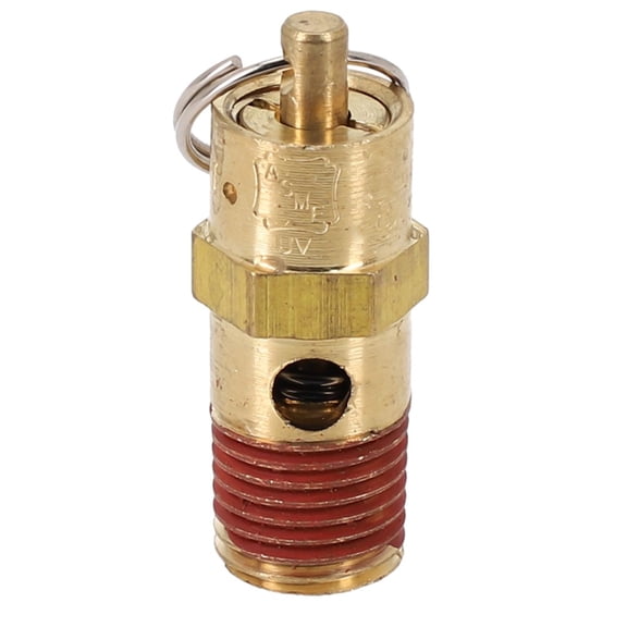 1Pc 1/4" Male Npt Safety Valve 150/165Psi Air Compressor Safety Relief Valve Air Pressure Release Regulator Valve 165PSI