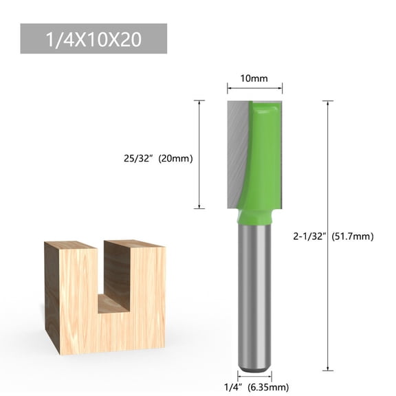 1Pc 1/4 Shank Cleaning Bottom Router Bits Carbide Milling Cutter Cnc End Mill For Milling Engraving Cnc Engraving Machine 1020Mm