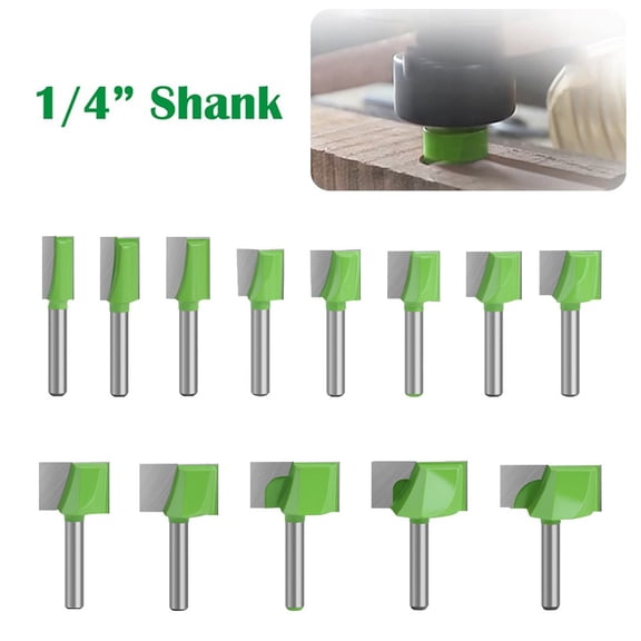 1Pc 1/4 Shank Cleaning Bottom Router Bits Carbide Milling Cutter Cnc End Mill For Milling Engraving Cnc Engraving Machine 17×16Mm Fangkenuo