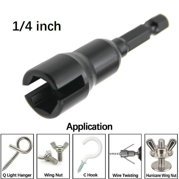 1Pc 1 4Inch Driver Bit Bolt Hooks Socket Wrench Hex Shank Socket Adapter Nut For Electric Drill Screwdriver Power Tools