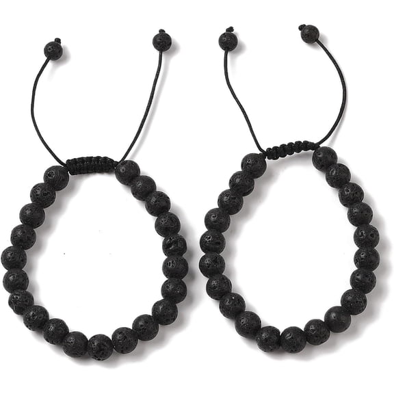 1Pc 1.7Inch 8mm Round Bracelets Surfer Weaving Bracelet Adjustable Beaded Handmade String Rope Bracelet Beach Bracelet Jewelry Polyester Cord Anklet