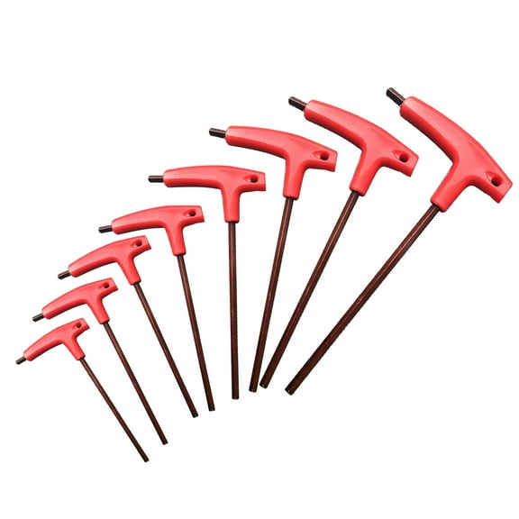 1Pc/1 Set Hex Key Wrench Ergonomics Extended T-handle Universal Hand Tools Repair Professional Alloy Steel T-shape Allen-Key Wrench for Home Use