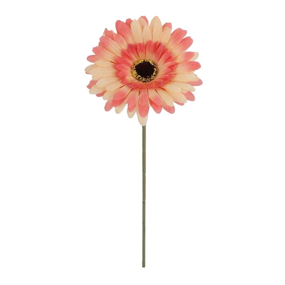 1Pc 10.2" Artificial Gerbera Daisy Flower Stem, Vibrant Fake Daisy for Autumn Fall Decor, Orange