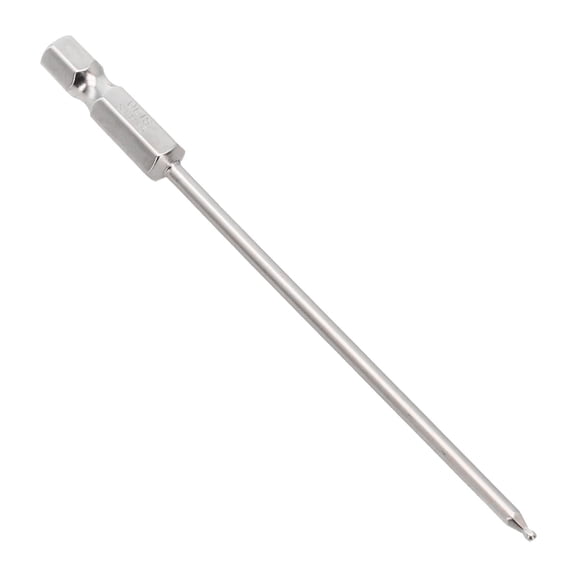 1Pc 100Mm Length Ball End Screwdriver Bit 1/4 Inch Hex Alloy Steel Ball Head Screw Driver Ball End Screwdriver Hand Too H1.5-H10 H1.5 Smile Home