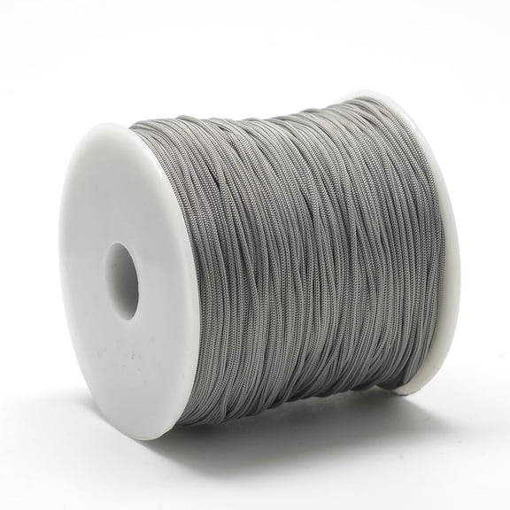 1Pc 120~130m Polyester Cords for Jewelry Making Beading Crafting Necklace Bracelets Jewelry Making Macrame String Rope Thread Yarn Handmade Silver