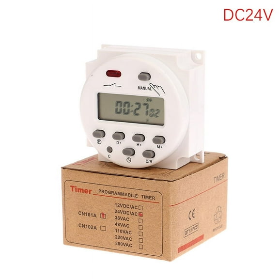 1Pc 12V 24V 110V 220V CN101A Digital LCD Power Timer Programmable Time Switch Relay CN101 Timer Switch Power Timer