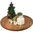 thumbnail image 1 of 1Pc 13.78 Inch Round Wood Tray Camel Wooden Serving Tray Wood Serving Platters Appetizer Charcuterie Board Wooden Centerpiece Trays Decorative Trays for Table Decor diy, 1 of 9