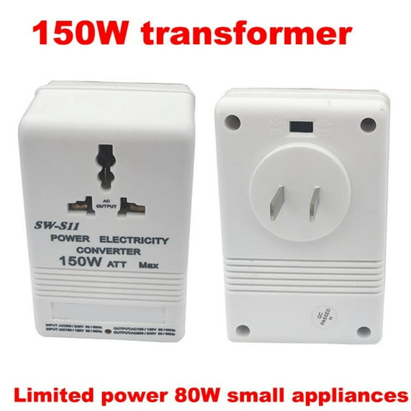 1Pc 150W Voltage Converter Travel Adapter Transformer For 110V/120V To 220V/240V