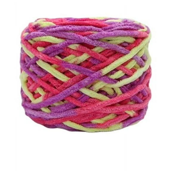 1Pc 165g Chunky Knit Chenille Yarn Soft Velvet Yarn Crochet Knitting Blanket Yarn DIY Craft for Knit Sweaters, Blankets, Shoes, Scarves, Clothes
