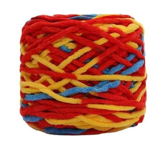 1Pc 165g Chunky Knit Chenille Yarn Soft Velvet Yarn Crochet Knitting Blanket Yarn DIY Craft for Knit Sweaters, Blankets, Shoes, Scarves, Clothes