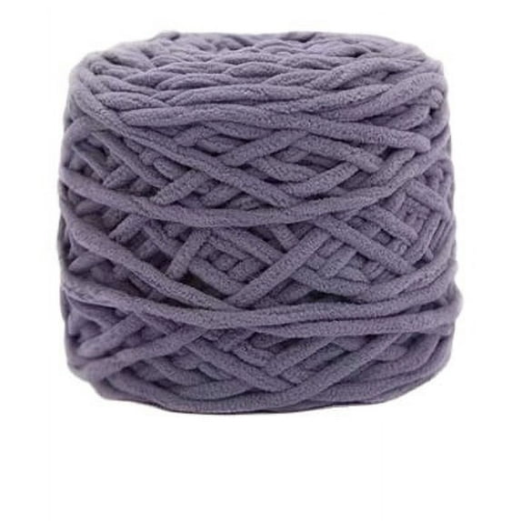 1Pc 165g Chunky Knit Chenille Yarn Soft Velvet Yarn Crochet Knitting Blanket Yarn DIY Craft for Knit Sweaters, Blankets, Shoes, Scarves, Clothes