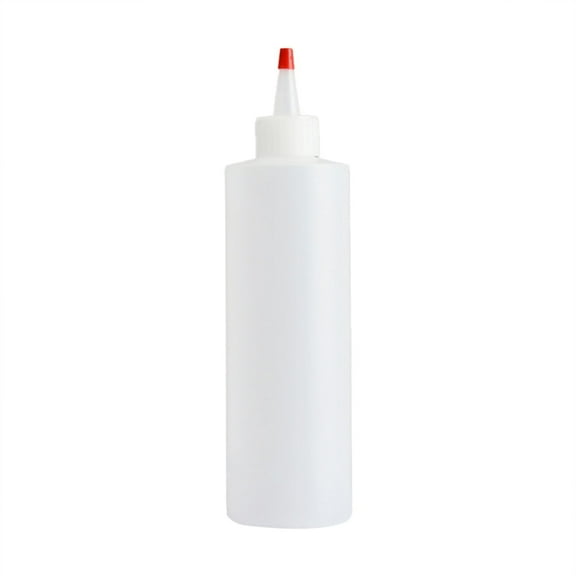 16oz Clear Plastic Condiment Squeeze Bottle, Empty Sauce Dispenser Bottle with Twist Top Cap, Leak Proof Storage Container for Ketchup Mustard Syrup BBQ Sauce Salad Dressing