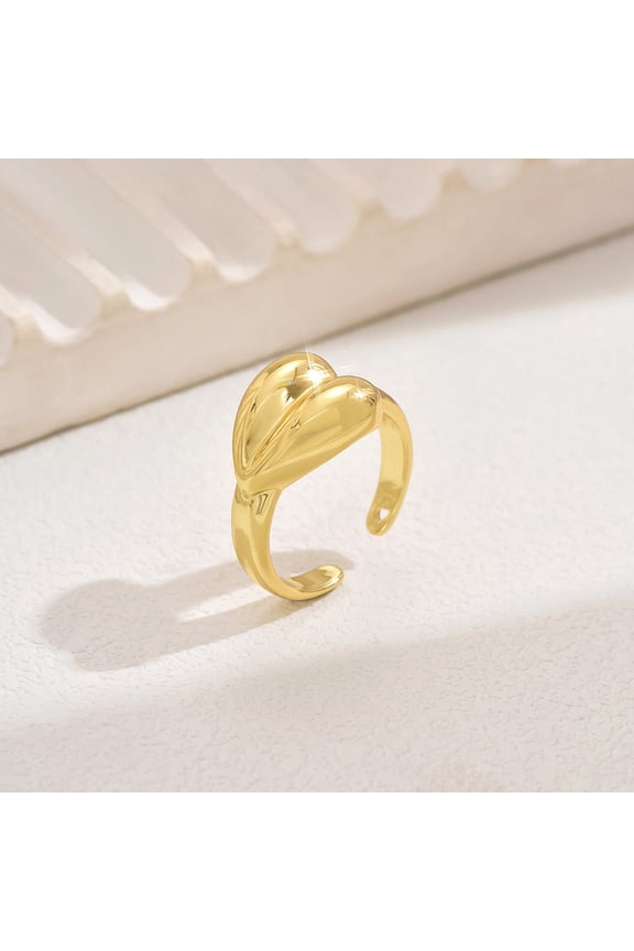 1Pc 18mm Adjustable Knuckle Rings Open Mouth Finger Rings Jewelry Stackable Ring Stainless Steel