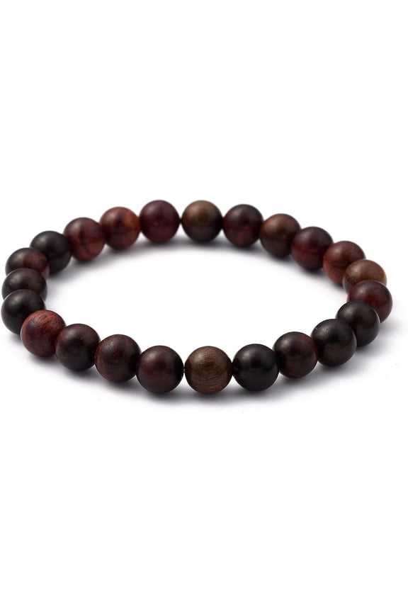 1Pc 2.1Inch Natural Beaded Strech Bracelets Stone Beaded String Stretchable Elastic Bracelet Jewelry Gifts Adjustable Handmade for Women Men Dainty Chain Rope Link Paperclip