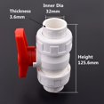 1Pc 20/25/32/40/50mm PVC Pipe Union Ball Valve Garden Irrigation Water
