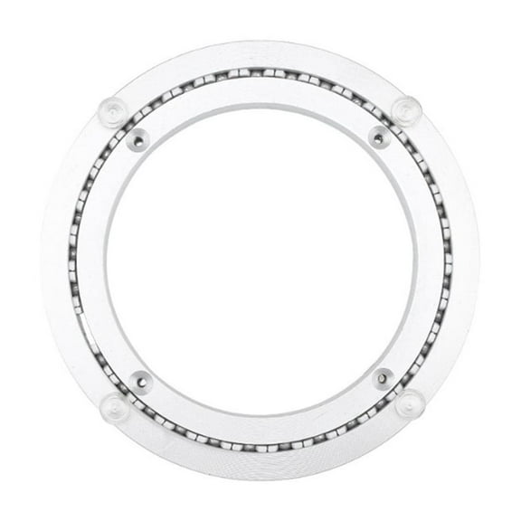 1Pc 20-40Cm Aluminum Alloy Rotating Bearing Turntable Mute Lazy Susan Base Silver For Kitchen Dining Table Smooth And Efficient