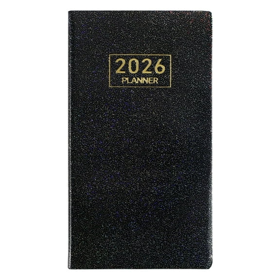 1Pc 2026 Pocket Calendar for Purse Small Mini Weekly and Monthly Planner, Thick Paper,Thin Cover,2026 Pocket Planner,A6 Weekly Planner Easy To Organize Your Daily Life,Compact Calendar Daily Planner