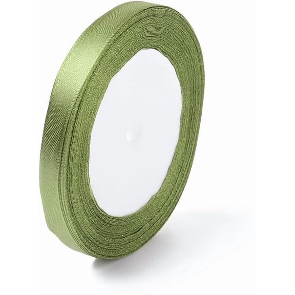 1Pc 22.86m Wired Satin Ribbon Fabric Ribbons Polyester Handmade Frayed Ribbon for Wedding Invitations Bridal Bouquets Gifts Wrapping Crafts Holiday Party Decorations Yellow