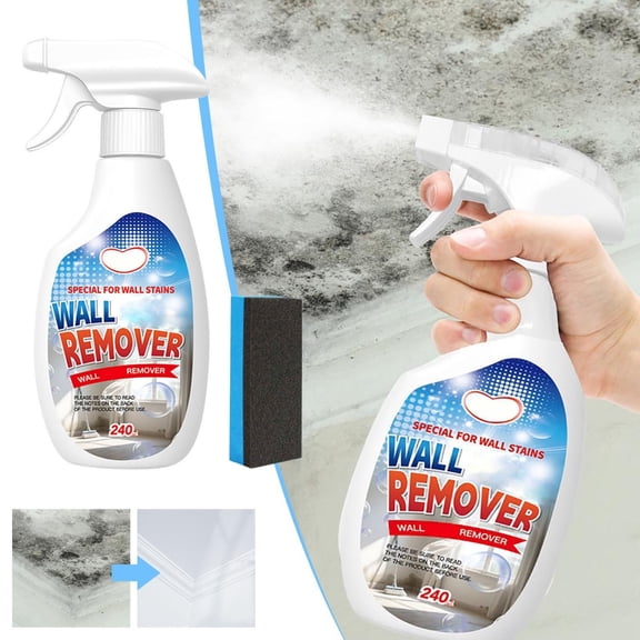 1Pc 240Ml Wall Mold Remover Spray,Wall Cleaner Spray,Highly Effective Removal Spray,Wall Cleaner Spray,Multi-Surface Cleaning Solution,For Wood,Tile,Fabric,Bathrooms,Kitchens