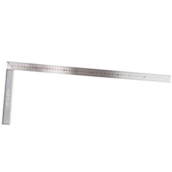 1Pc 250Mm-600M Square Right Ruler Angle 90 Turning Ruler Construction Carpenter Ruler For Building Framing Gauges Measuring Tool 500Mm Smile Home
