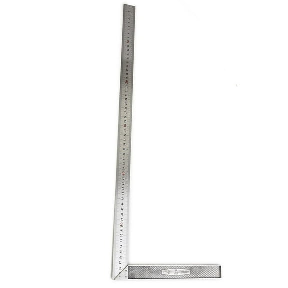 1Pc 250Mm-600M Square Right Ruler Angle 90 Turning Ruler Construction Carpenter Ruler For Building Framing Gauges Measuring Tool 600Mm Smile Home