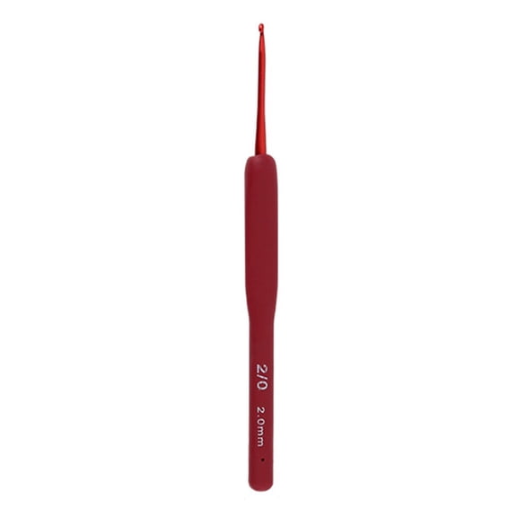 1Pc 2Mm-6Mm Ergonomic Handle Crochet Hook Craft Scarf Sweater Knitting Needle 2.0Mm
