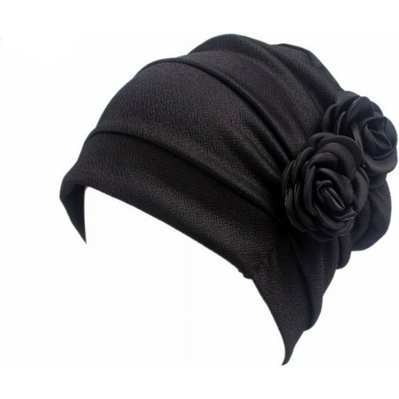 1Pc/2Pcs Chemo Caps Headwear for Women Turbans Beanies Flowers Hats Headwrap for Cancer Patient Hair Loss