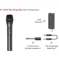 1Pc/2Pcs Wireless Microphone 2 Channels Vhf Professional Handheld Mic