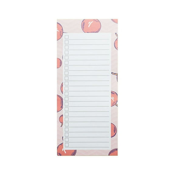 1Pc 3.5x8.3 Inch Tearable Memo Book Small Notebook, Shopping List Pads Fruit Print, Elegant Notepads for Groceries for To-Do Lists Reminders Schedules And Creative Brainstorming. (D)