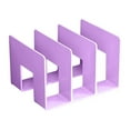 thumbnail image 1 of 1Pc 3 Sections Acrylic File Sorter,File Holder Acrylic Desk Organizer,Sturdy Desktop Files Organizer Files Folder Holder Rack for Envelopes Mail Letter Paper Notebook Electronics(Purple,9.6x5.3x5.1"), 1 of 6