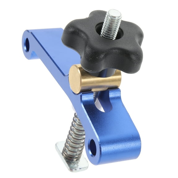 Blue Aluminum Alloy Woodworking Clamp for T-Slot Track Groove with Strong Compression Force 30/45#