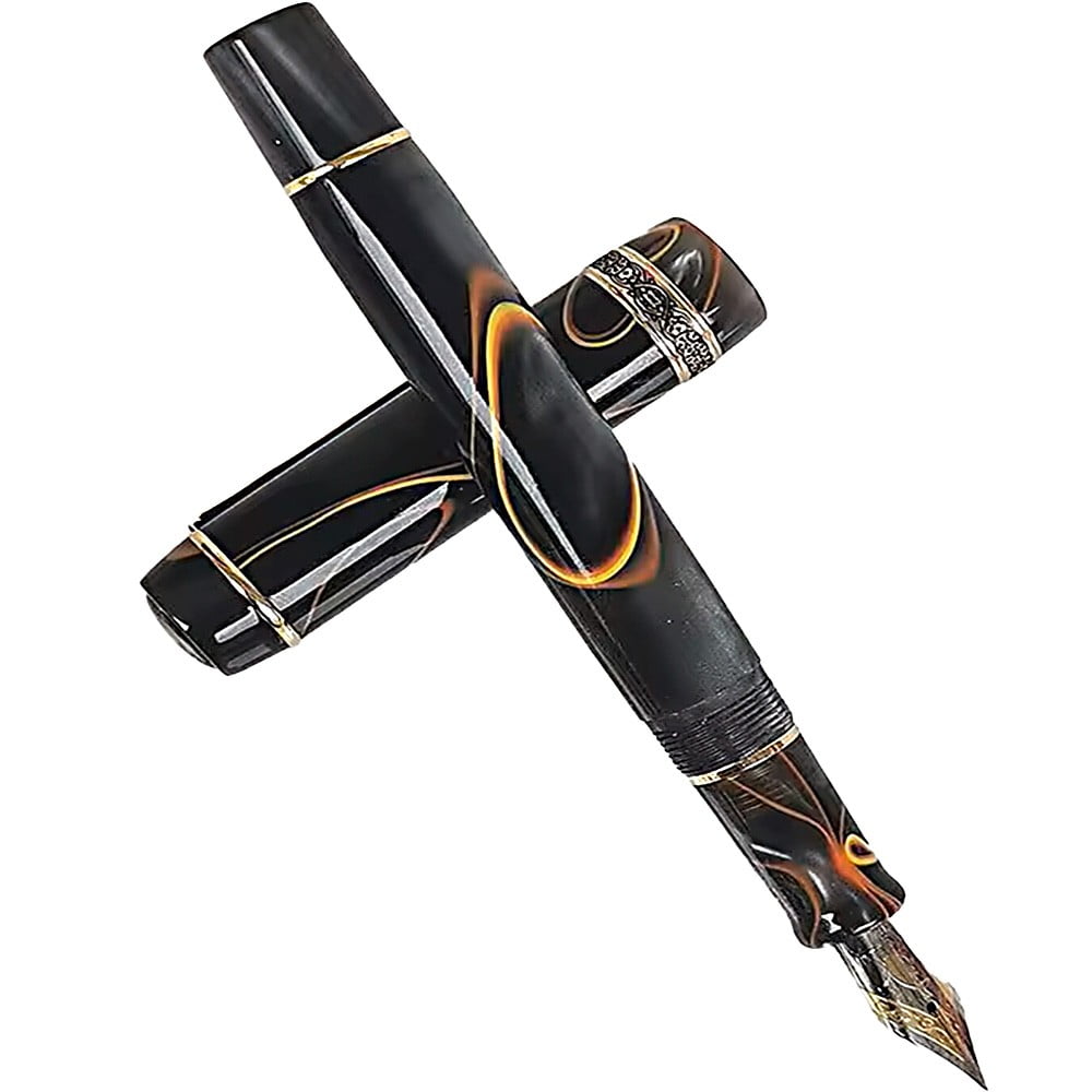 1Pc 316 Resin Black Fountain Pen F Nib 0.5 mm Writting Ink Pen Fountain Pen