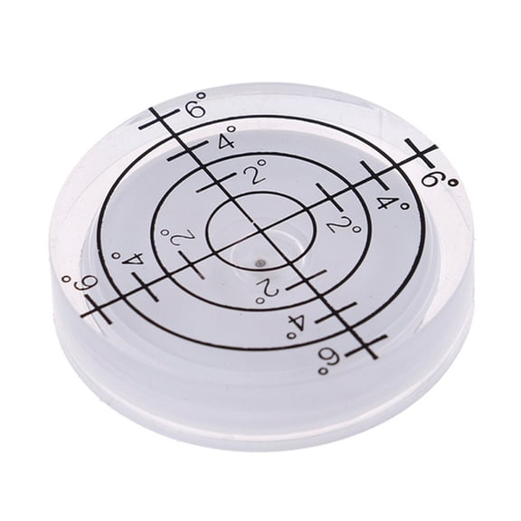 1Pc 32mm Spirit Bubble Degree Mark Surface Level Round Circular Measuring Meter